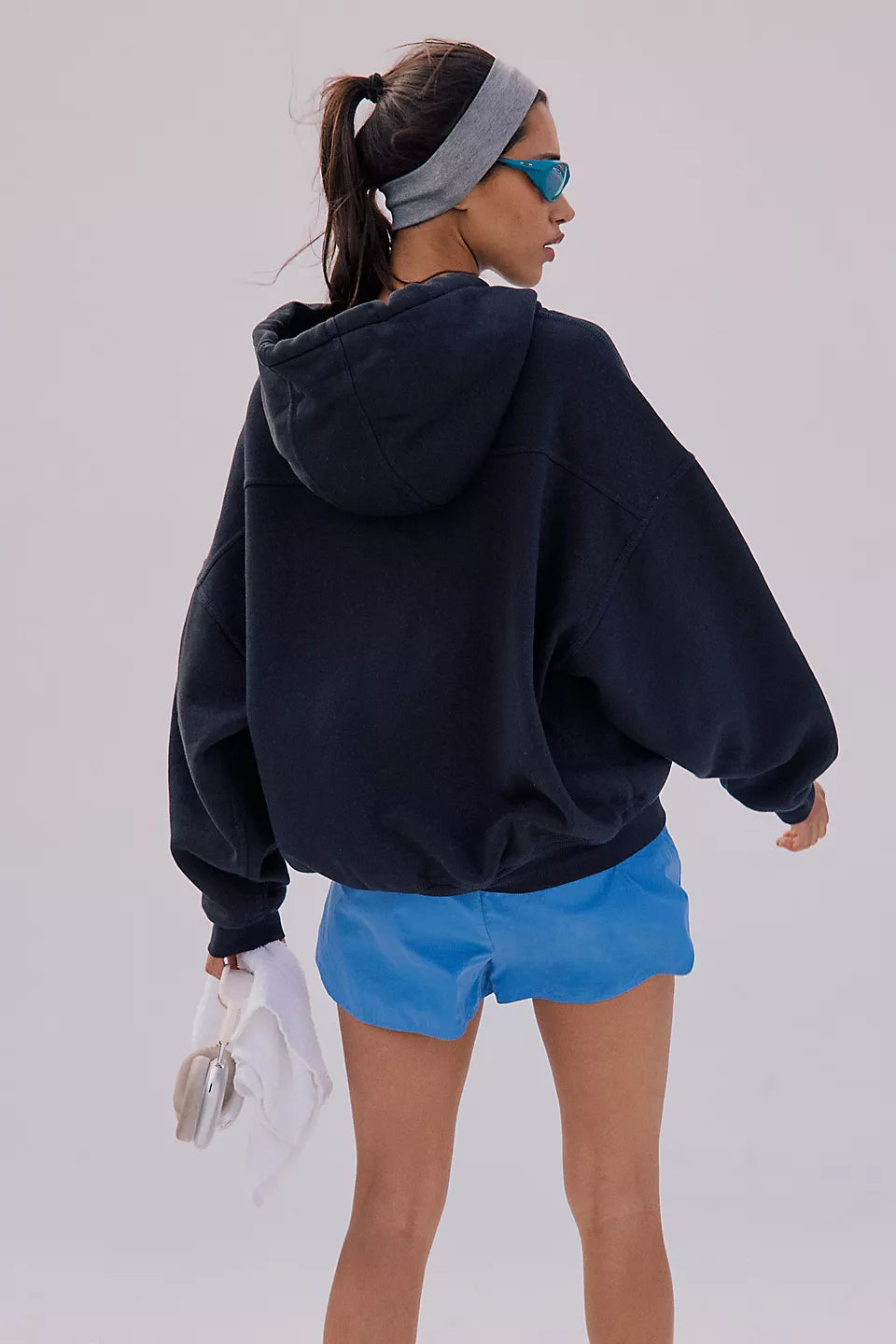 FREE PEOPLE FINAL CALL ZIP HOODIE - BLACK