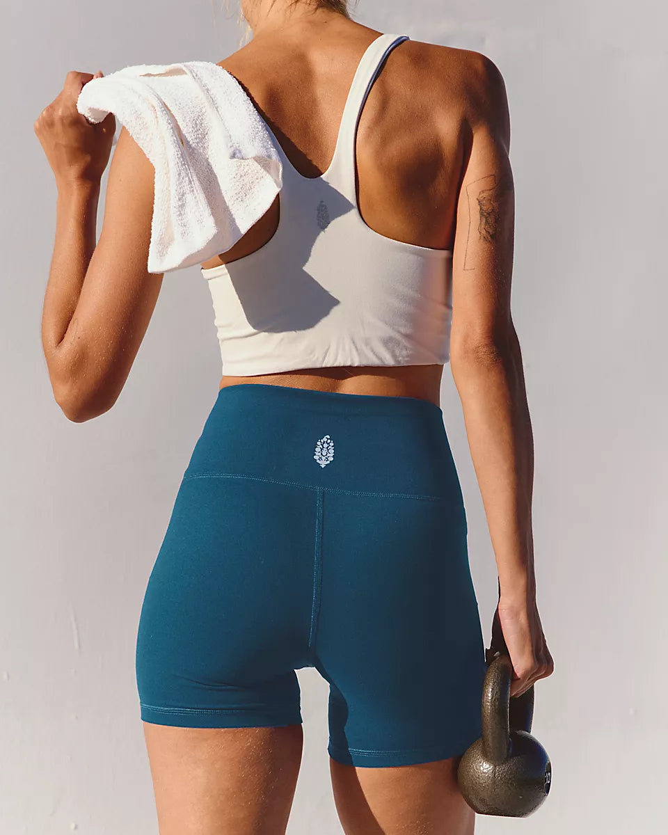 FREE PEOPLE NEVER BETTER BIKE SHORTS - RIPTIDE