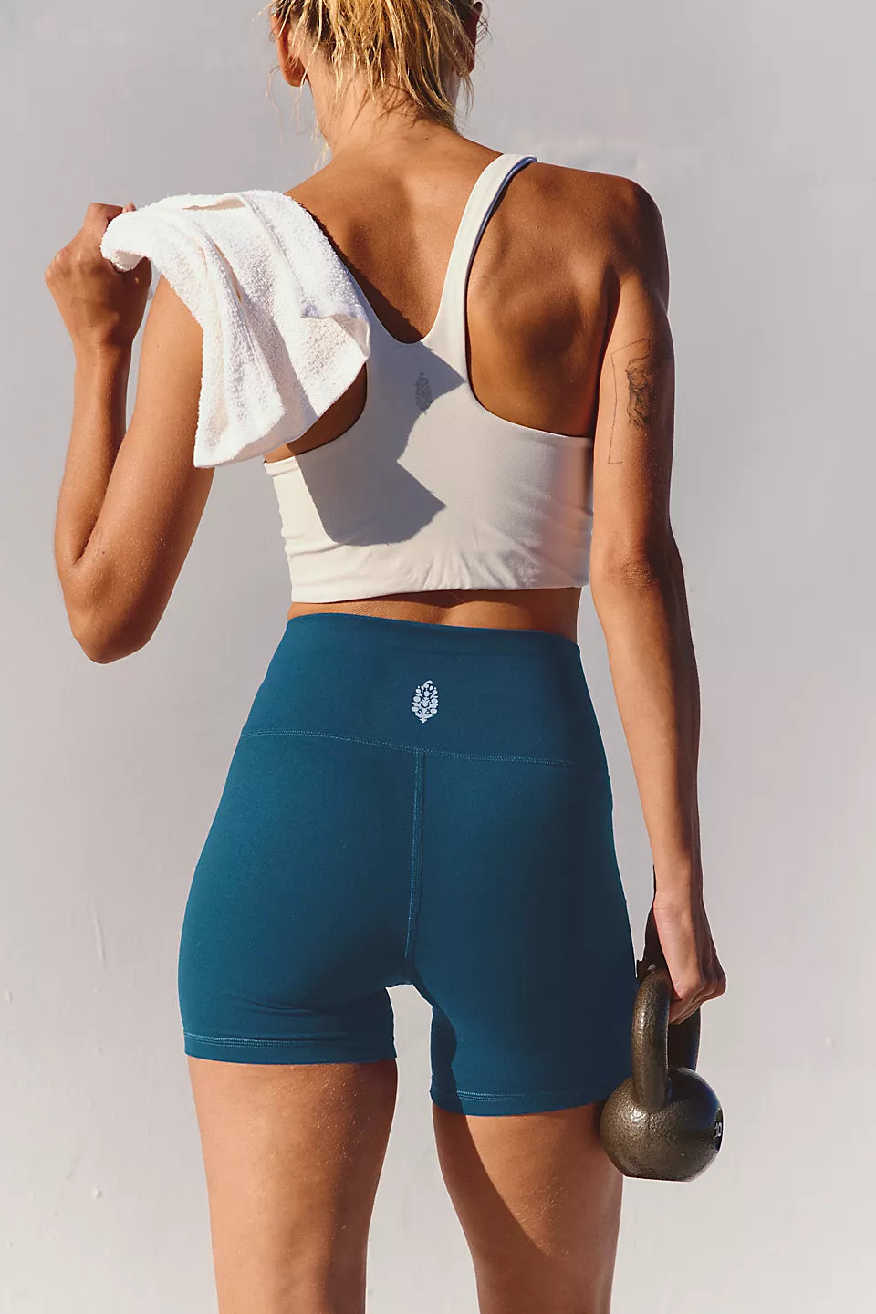 FREE PEOPLE NEVER BETTER BIKE SHORTS - RIPTIDE