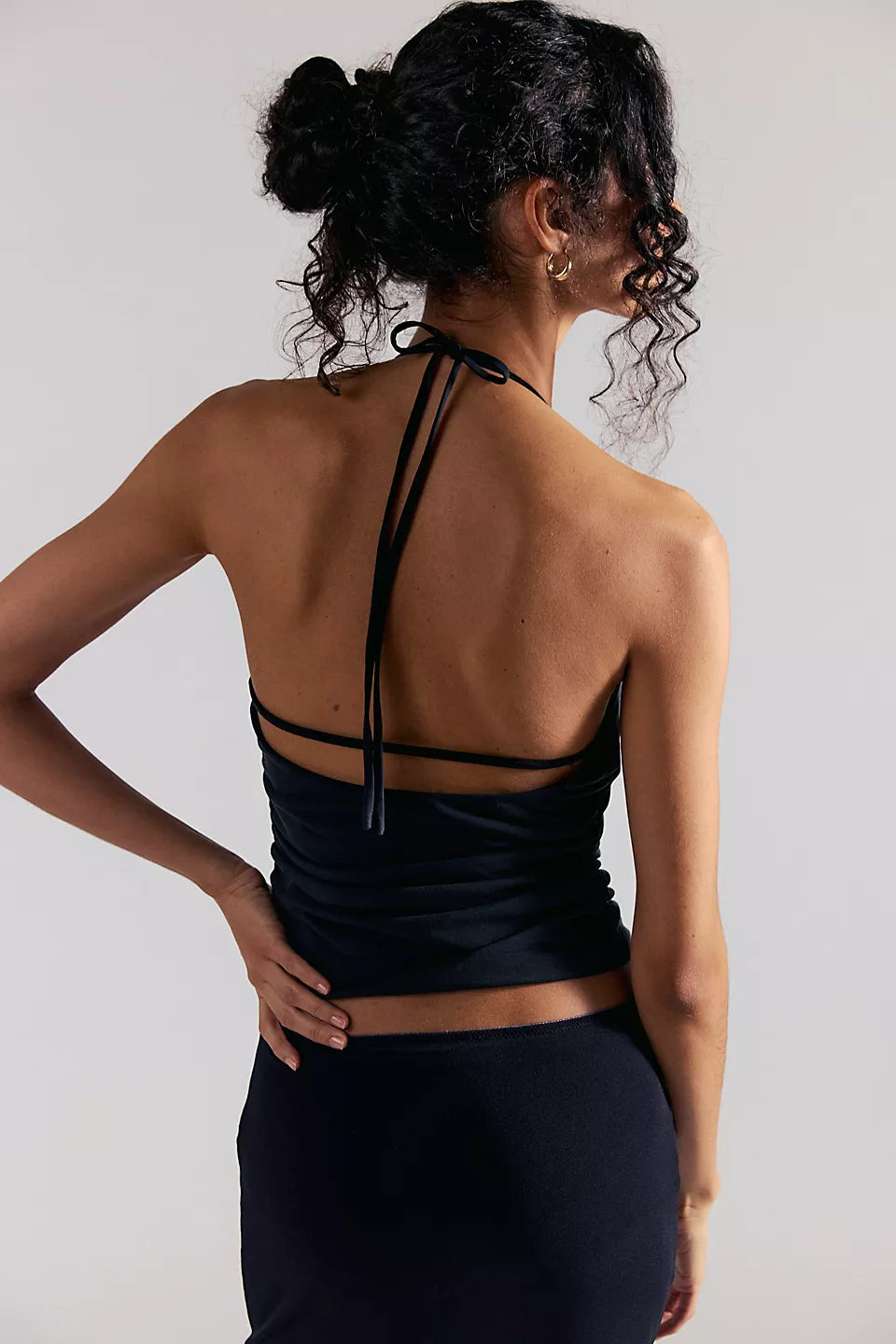 FREE PEOPLE TONI BEADED TANK - BLACK