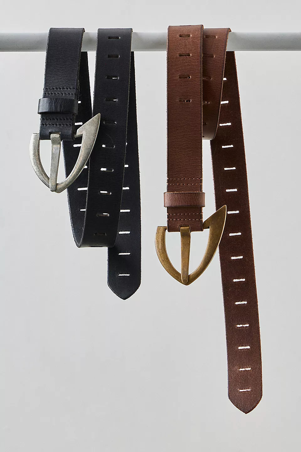 FREE PEOPLE NOA LEATHER BELT - COGNAC