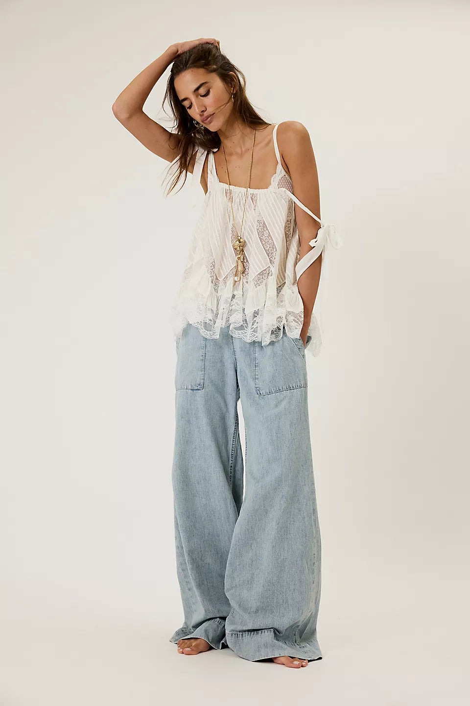 FREE PEOPLE BREEZY DENIM PULL ON - DUSK