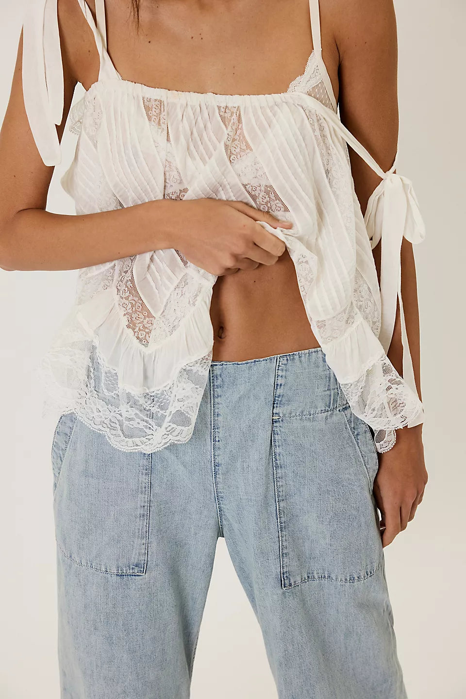 FREE PEOPLE BREEZY DENIM PULL ON - DUSK