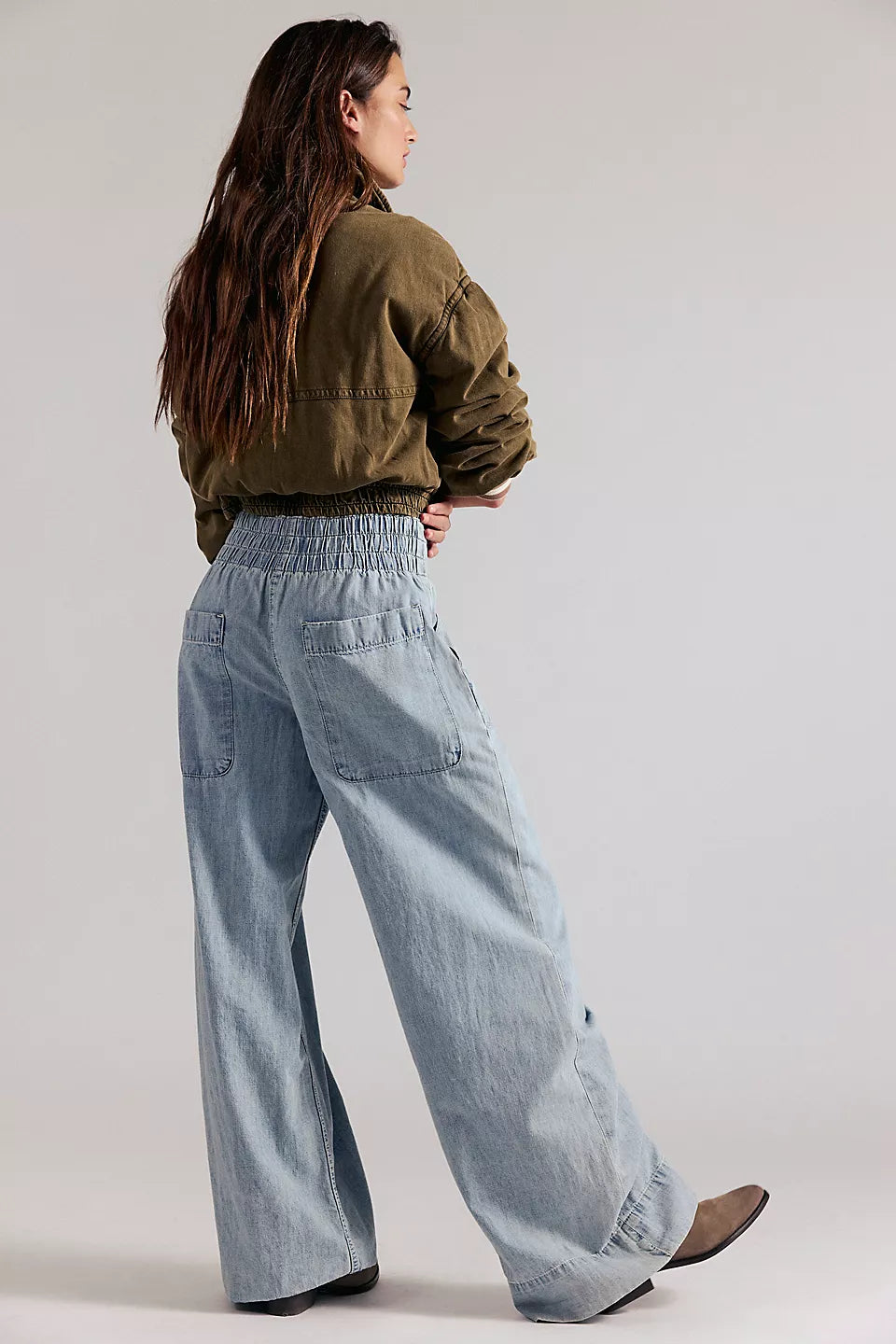 FREE PEOPLE BREEZY DENIM PULL ON - DUSK