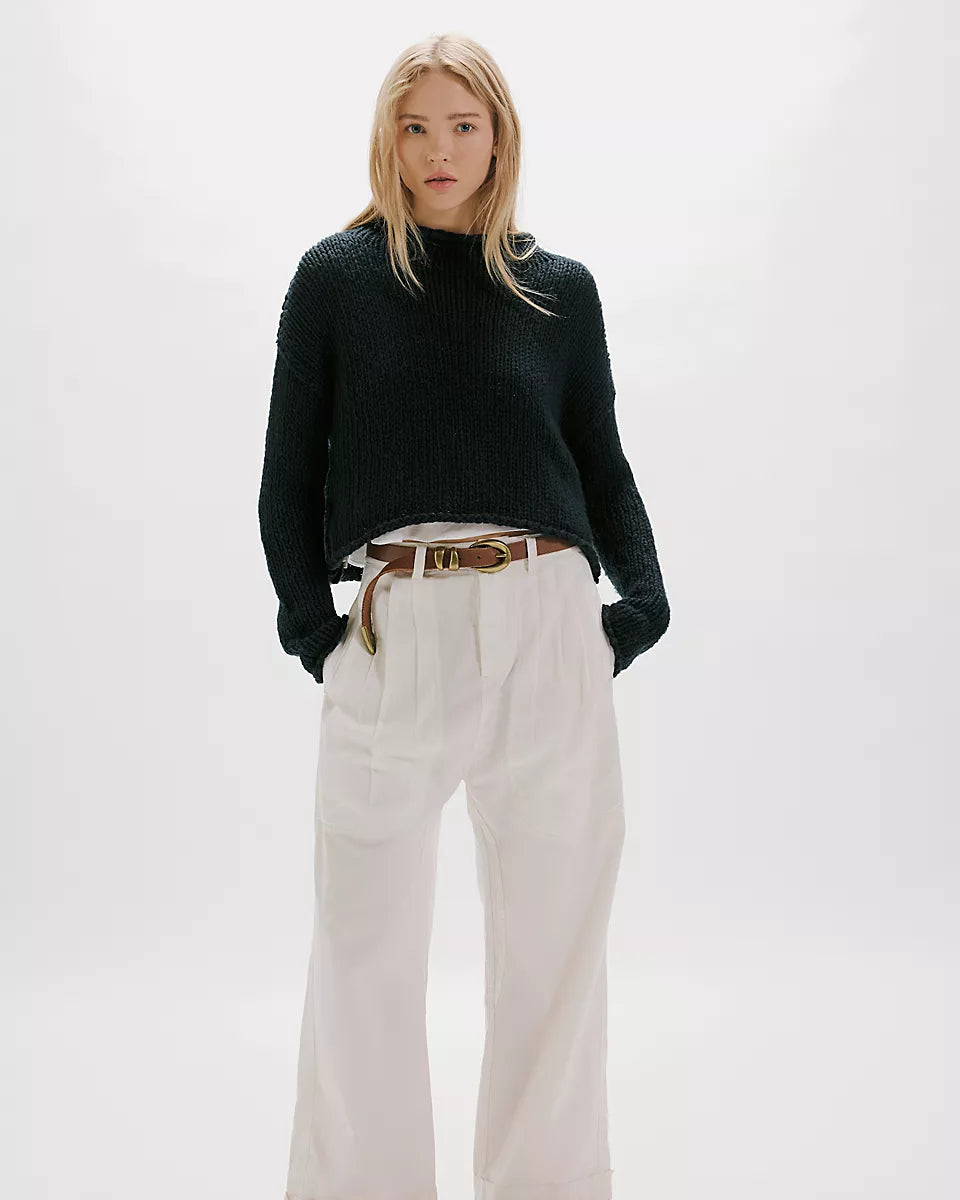 FREE PEOPLE OPAL SWEATER - BLACK