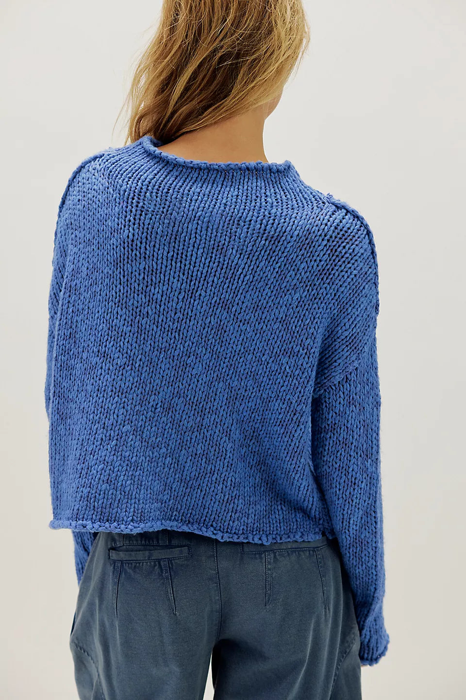 FREE PEOPLE OPAL SWEATER - PERI BLUE