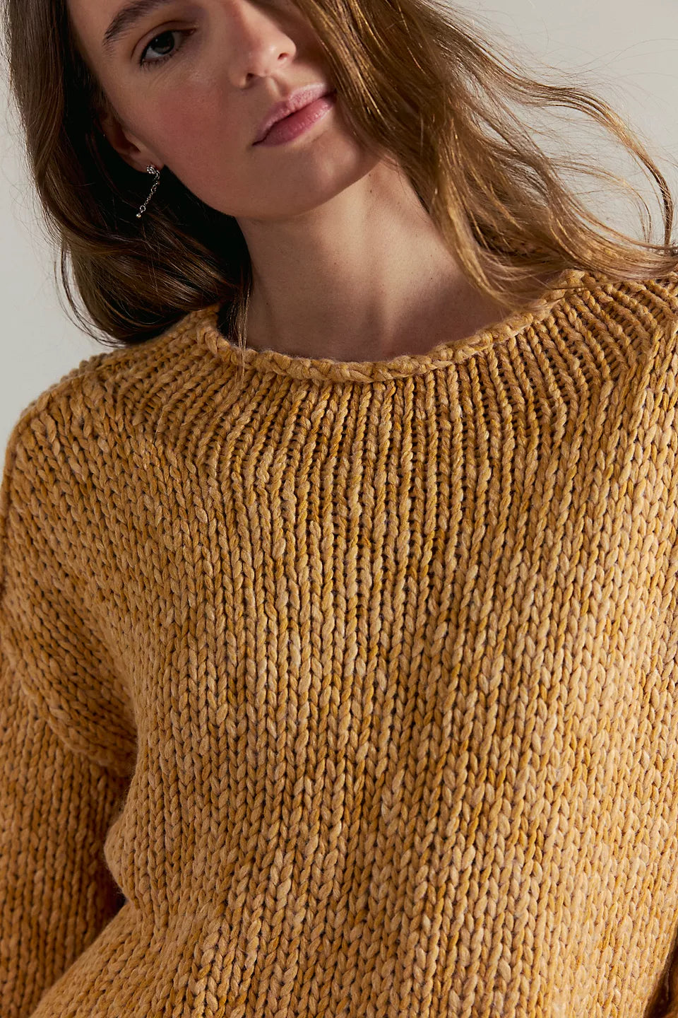 FREE PEOPLE OPAL SWEATER - SWEET POTATO