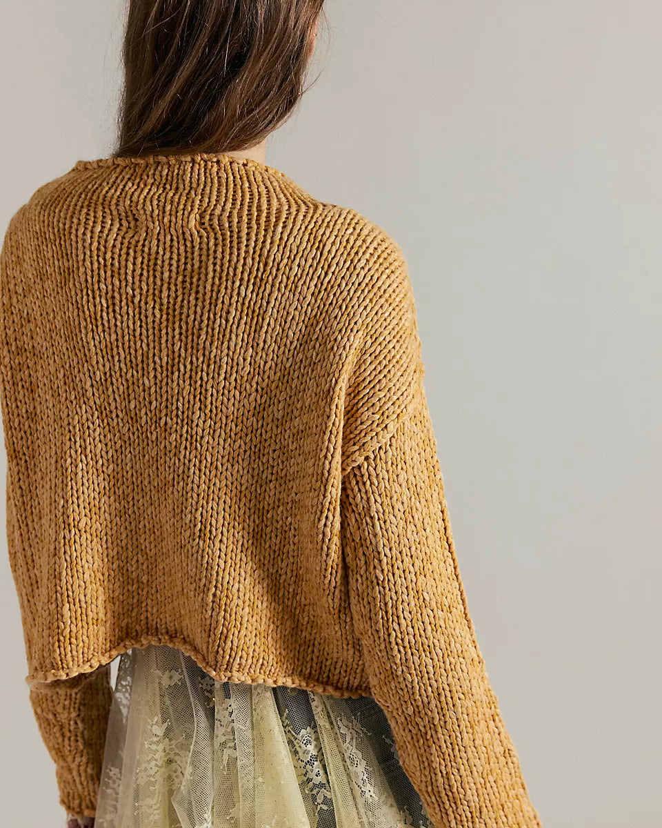 FREE PEOPLE OPAL SWEATER - SWEET POTATO