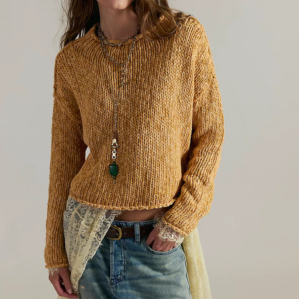 FREE PEOPLE OPAL SWEATER - SWEET POTATO