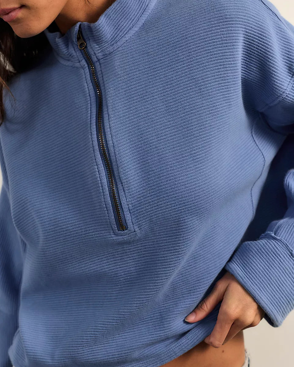 FREE PEOPLE CELESTE QUARTERZIP PULLOVER
