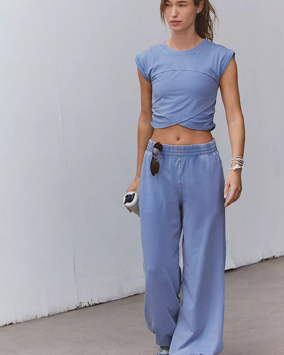 FREE PEOPLE HOT SHOT CROSSOVER SET - BLUE ASH