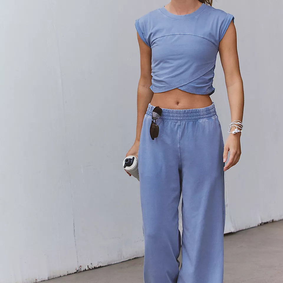 FREE PEOPLE HOT SHOT CROSSOVER SET - BLUE ASH