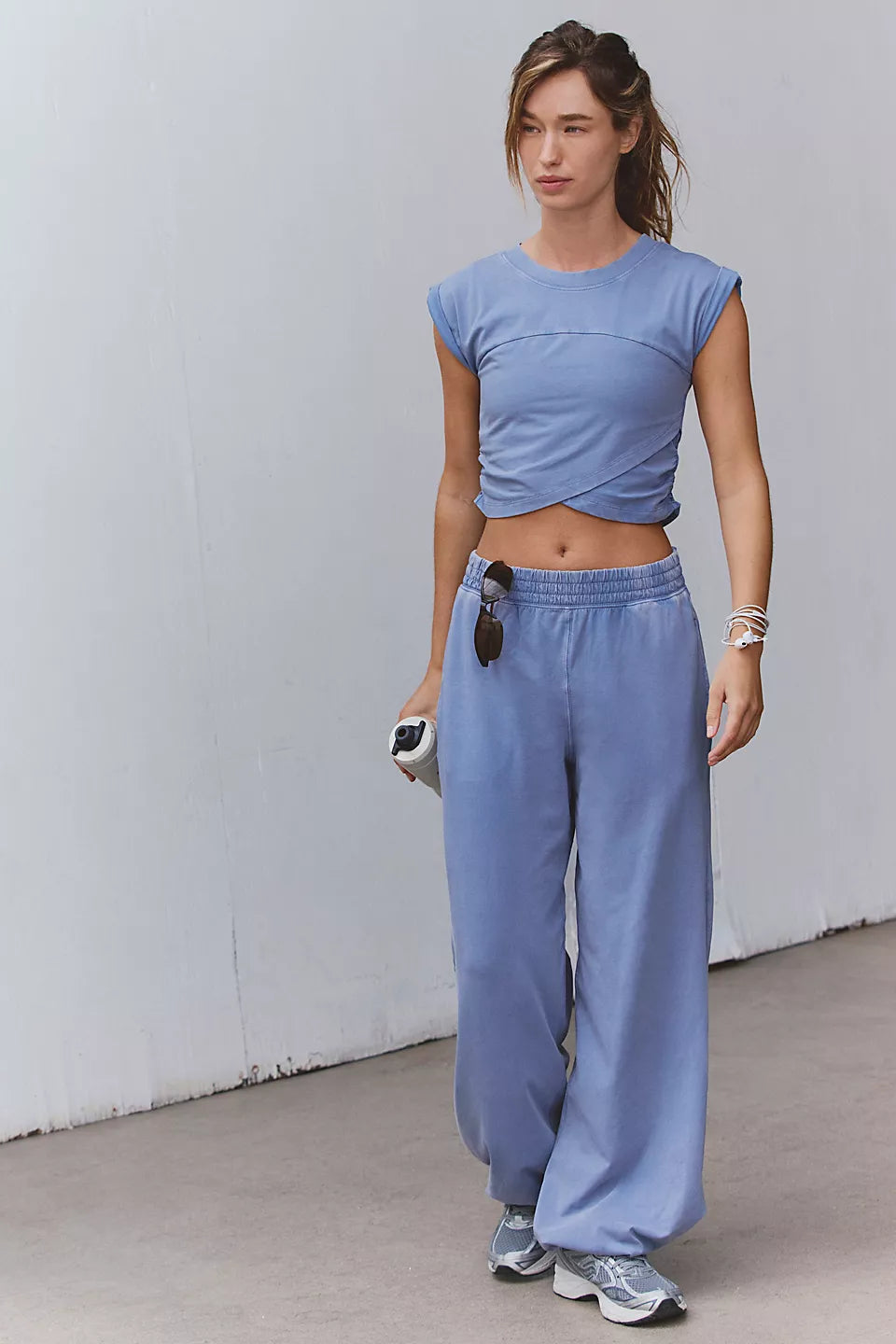 FREE PEOPLE HOT SHOT CROSSOVER SET - BLUE ASH