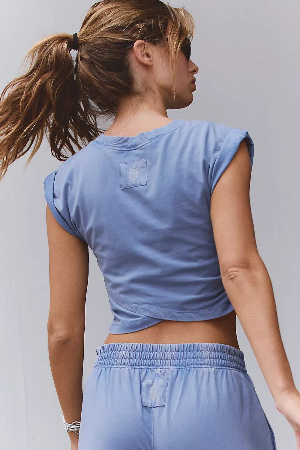 FREE PEOPLE HOT SHOT CROSSOVER SET - BLUE ASH