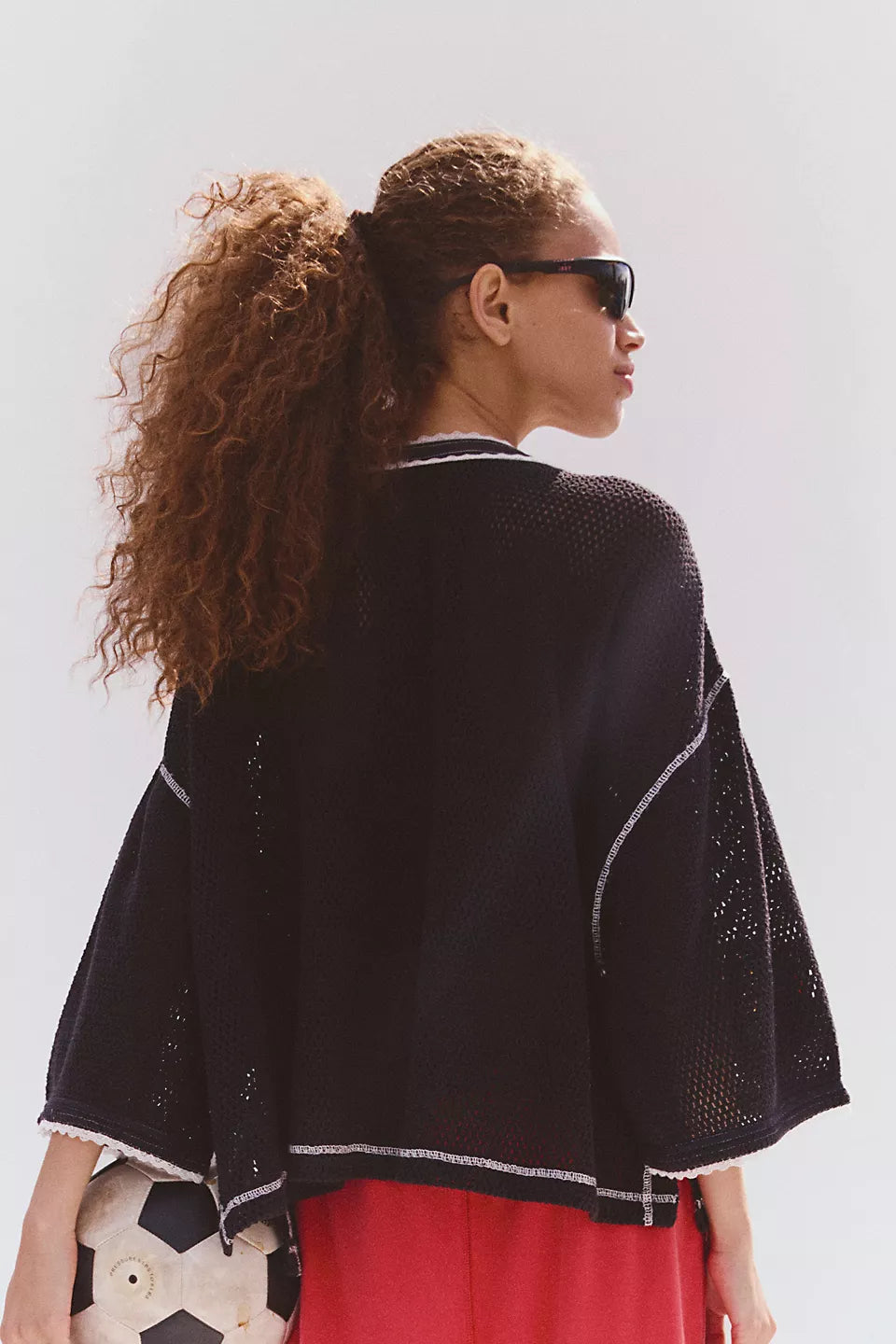 FREE PEOPLE CAMP OUT TEE - BLACK
