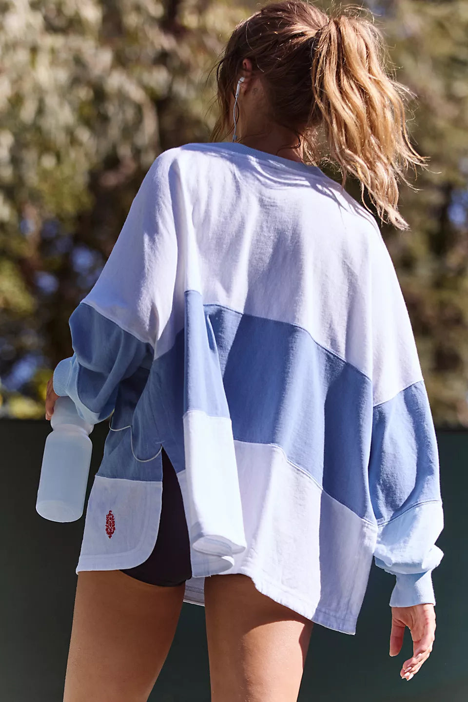 FREE PEOPLE GRAPHIC IN GAME LAYER - DARK SLATE COMBO