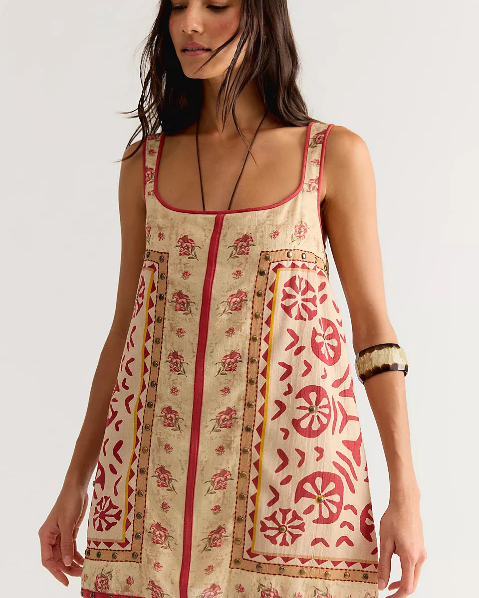 FREE PEOPLE FLEUR MINI DRESS - TEA COMBO