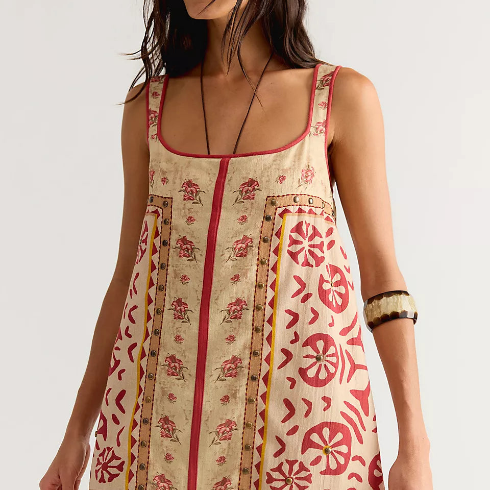 FREE PEOPLE FLEUR MINI DRESS - TEA COMBO