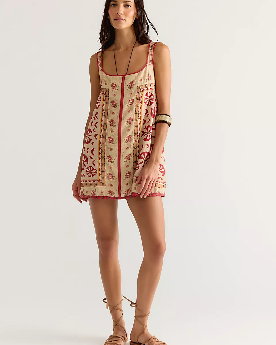 FREE PEOPLE FLEUR MINI DRESS - TEA COMBO
