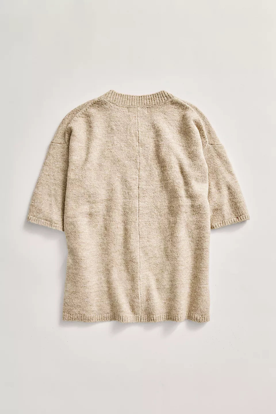 FREE PEOPLE MARGOT SWEATER TEE - PEARL MELANGE