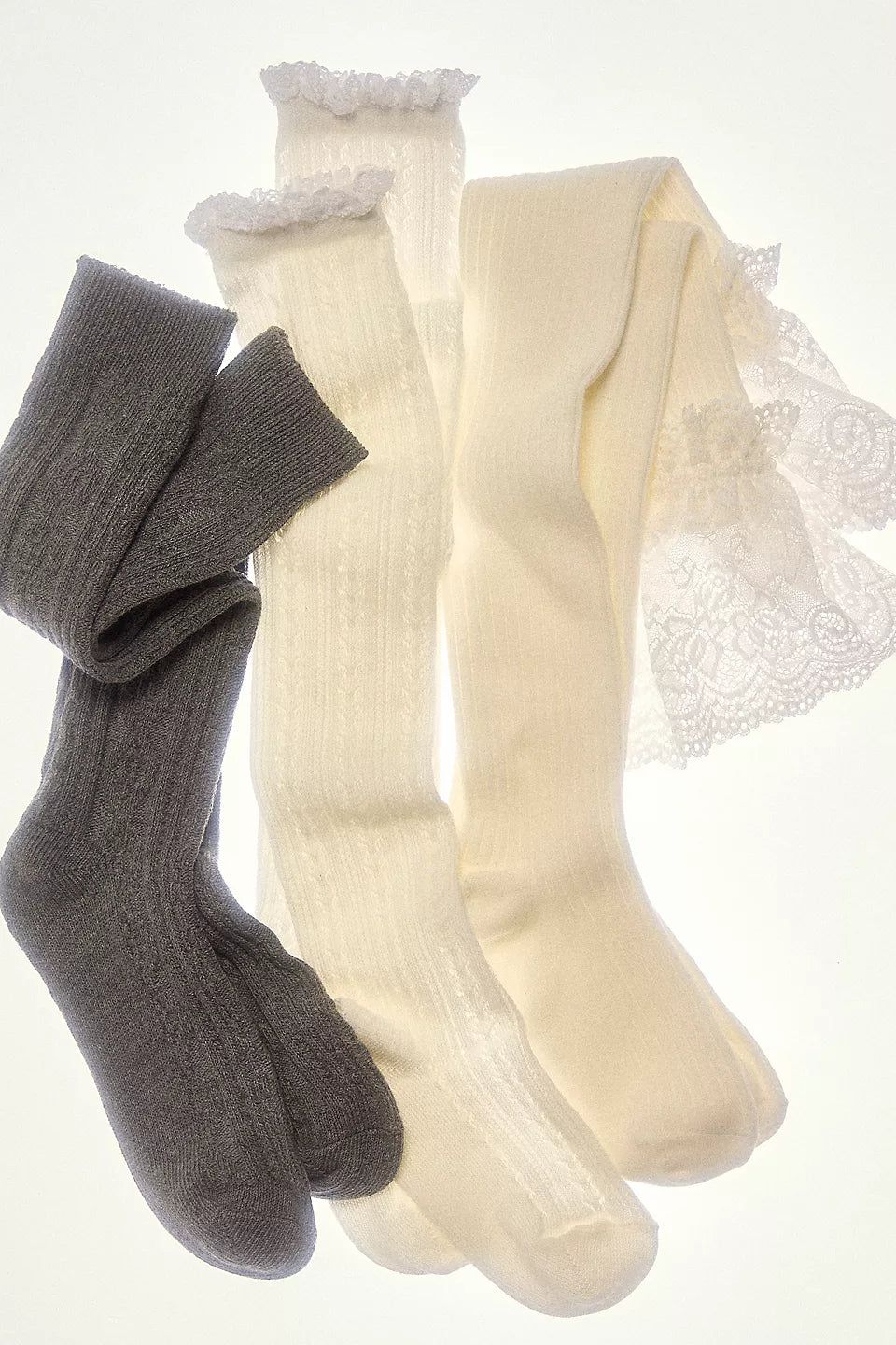 FREE PEOPLE ESSENTIAL KNEE HIGH SOCK - GREY