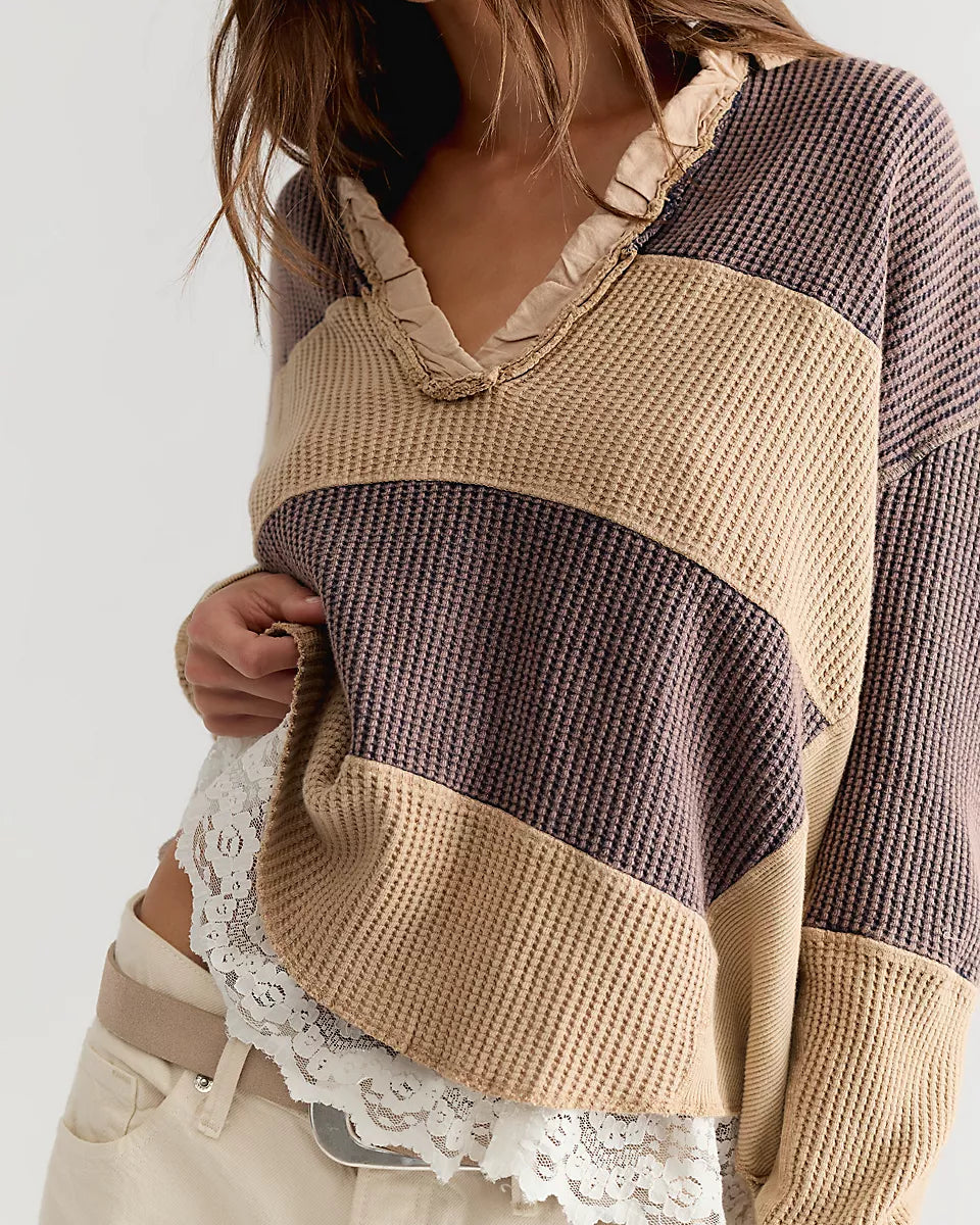 FREE PEOPLE RAINN THERMAL - NEUTRAL COMBO