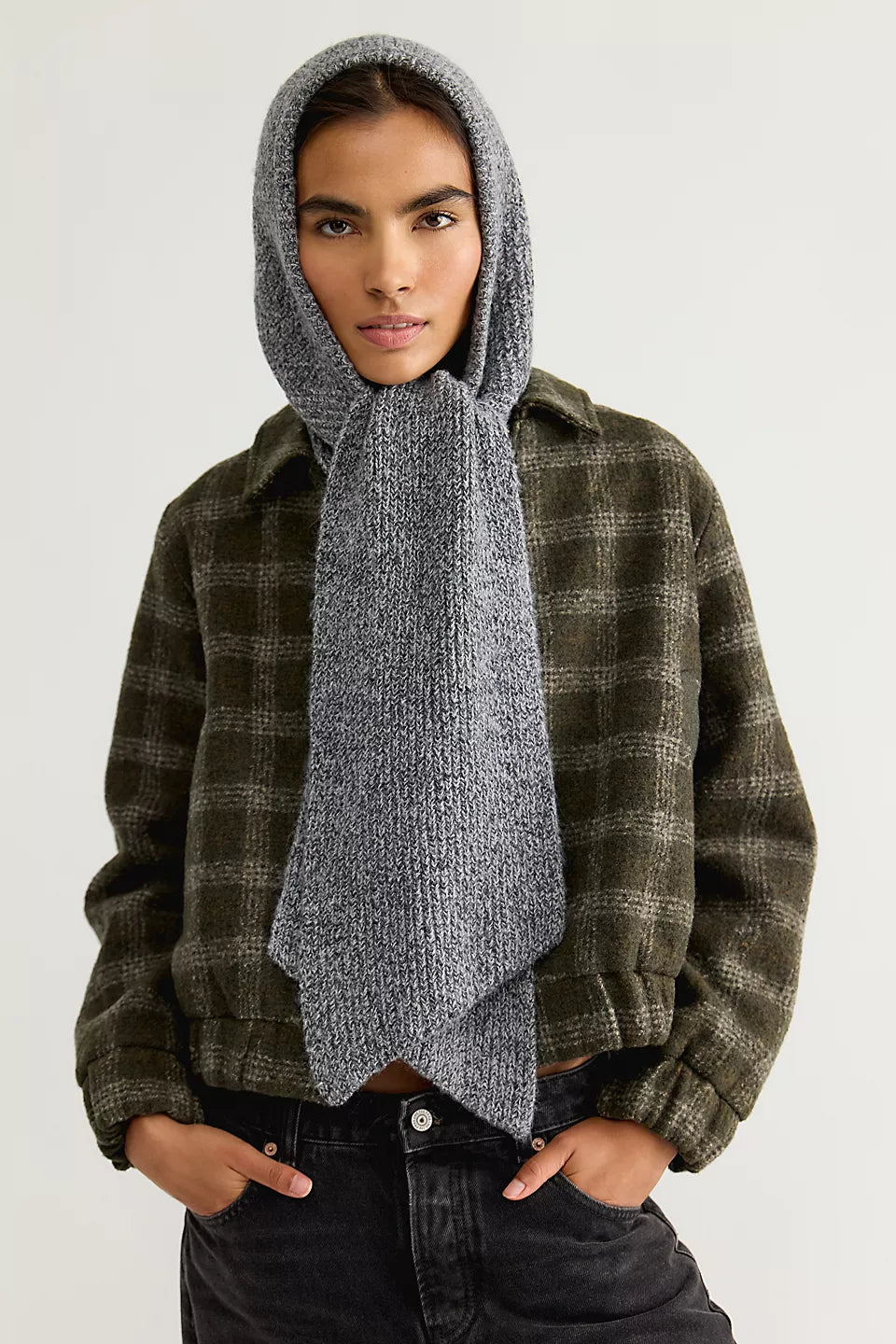 FREE PEOPLE EXTRA LARGE BALABONNET - GREY