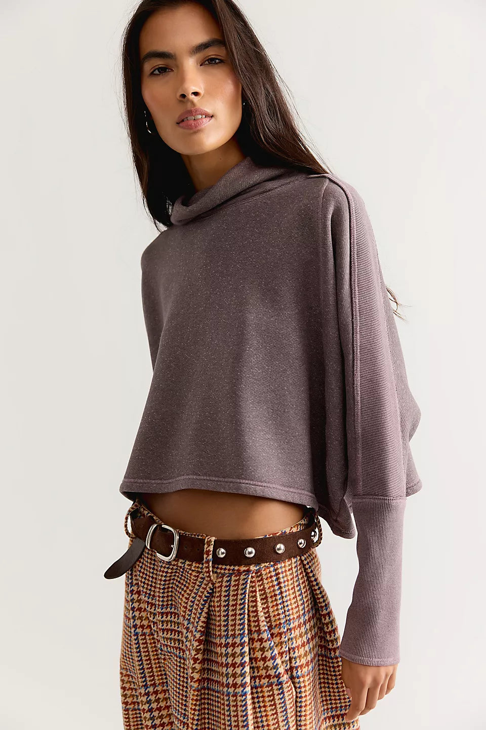 FREE PEOPLE MY GIRL PULLOVER - DEVILLE MAUVE