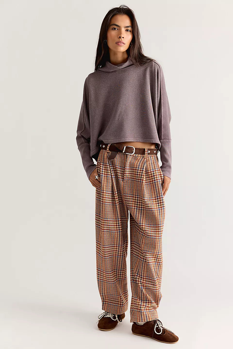 FREE PEOPLE MY GIRL PULLOVER - DEVILLE MAUVE