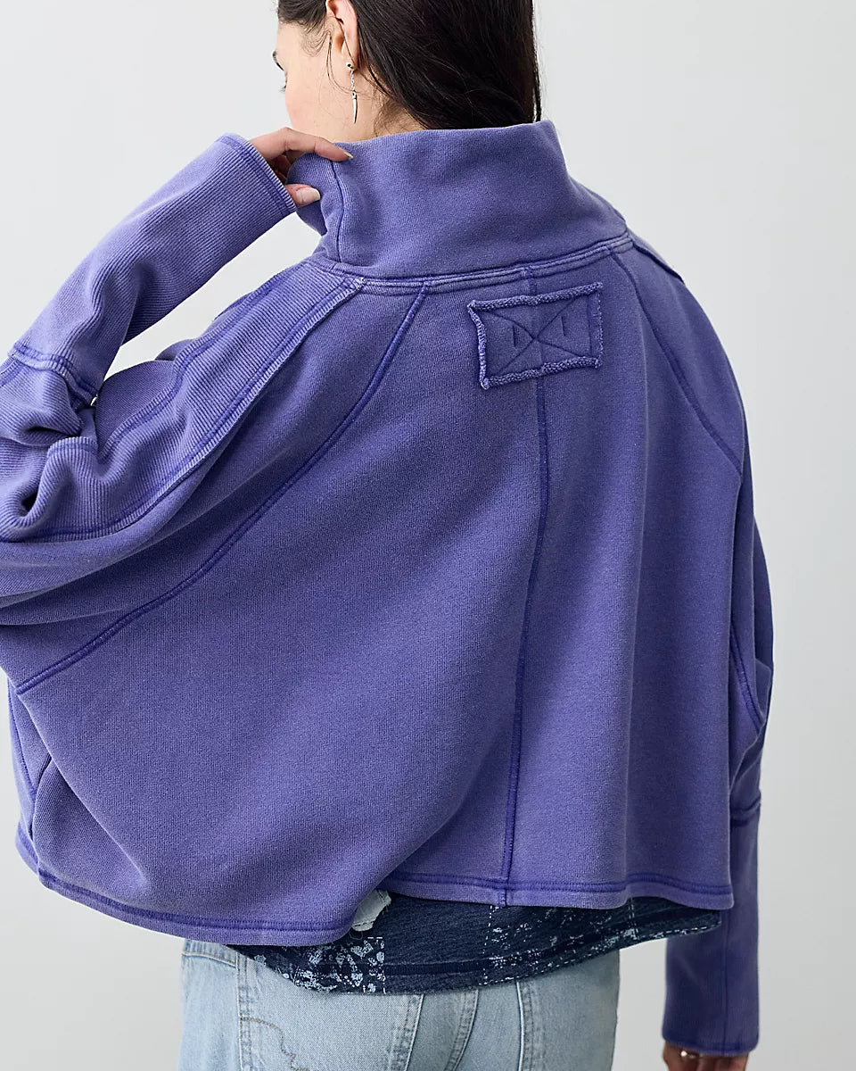 FREE PEOPLE MY GIRL PULLOVER - BLUE BEAM