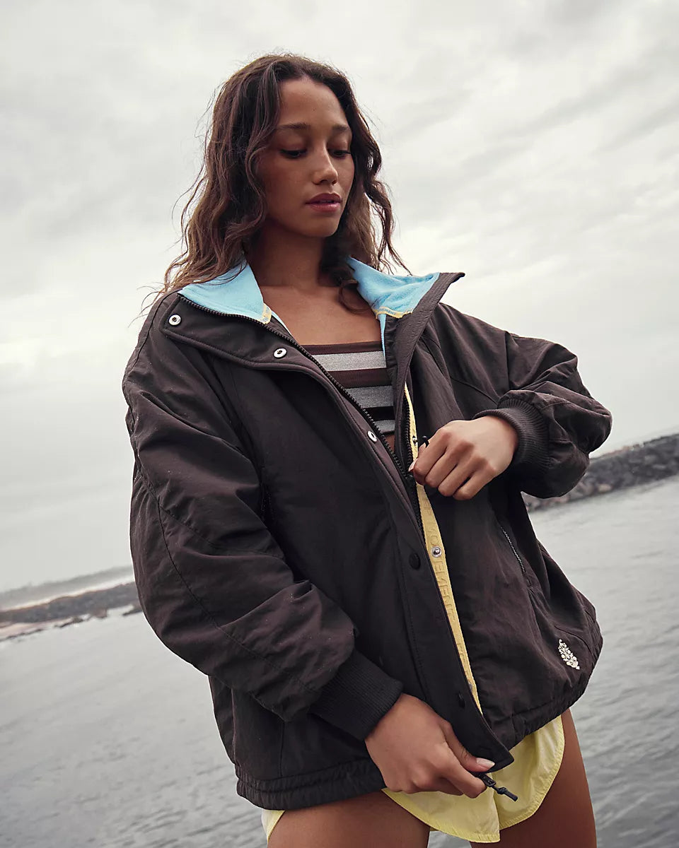 FREE PEOPLE FIELD TRIPPER JACKET - CHOCOLATE