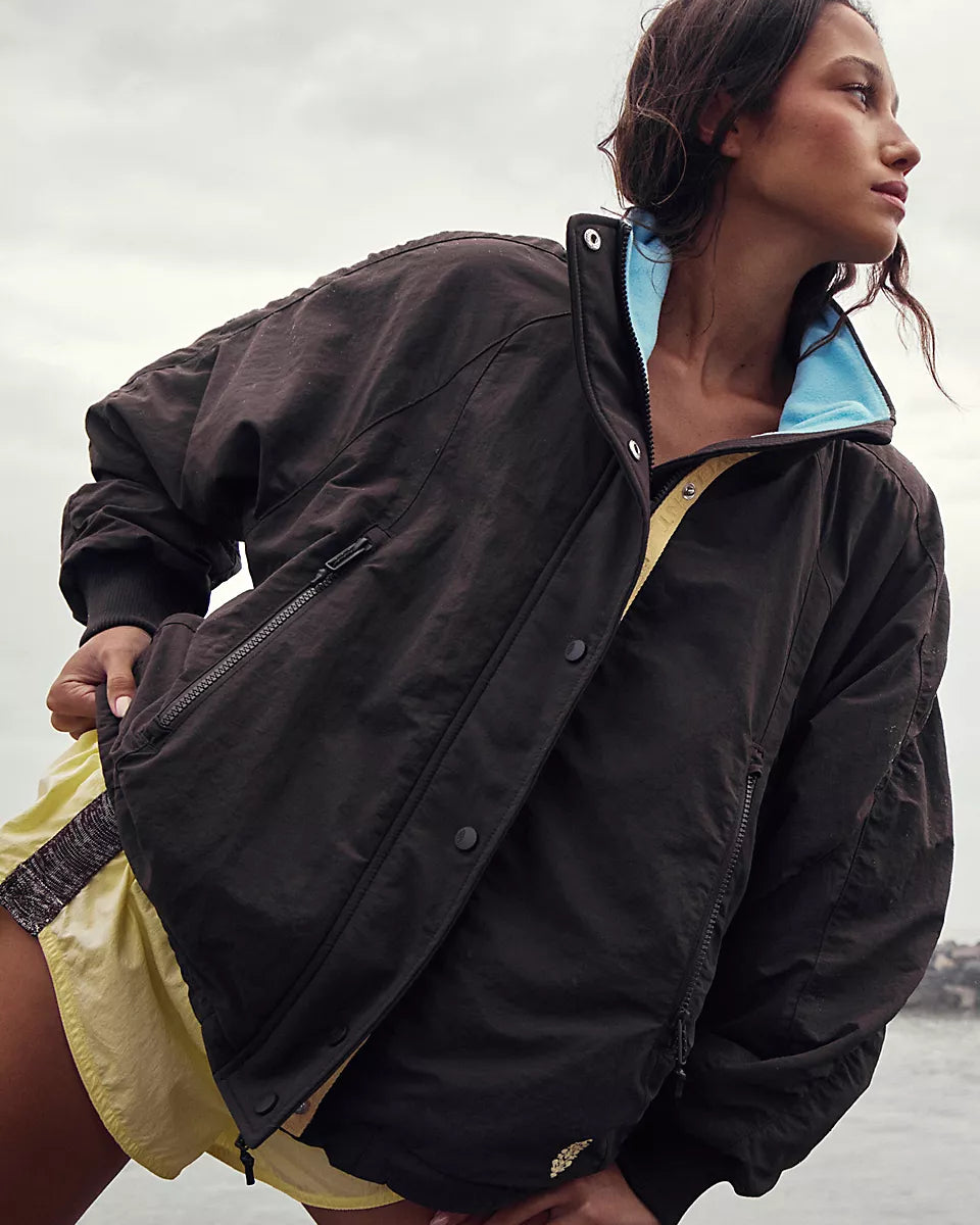 FREE PEOPLE FIELD TRIPPER JACKET - CHOCOLATE