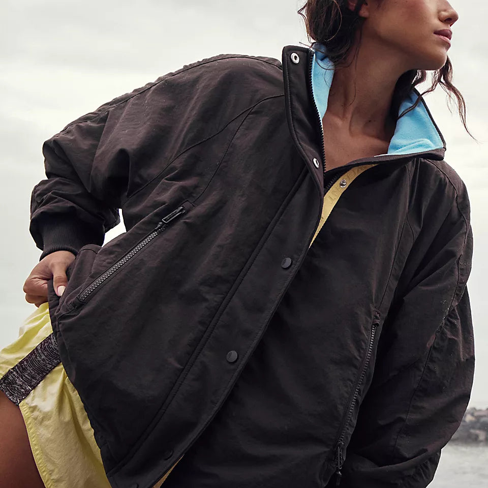 FREE PEOPLE FIELD TRIPPER JACKET - CHOCOLATE
