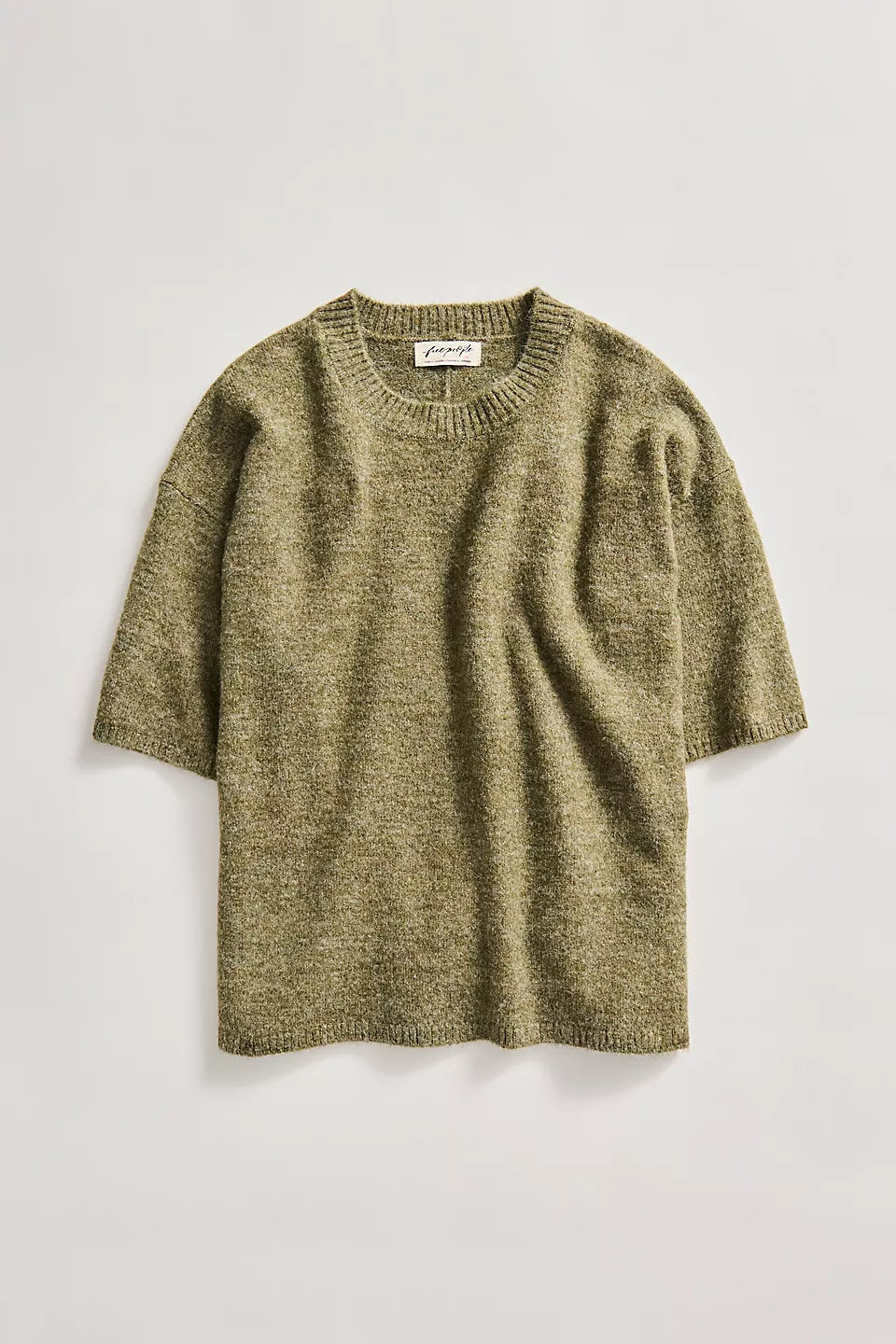 FREE PEOPLE MARGOT SWEATER TEE - KALAMATA MELANGE