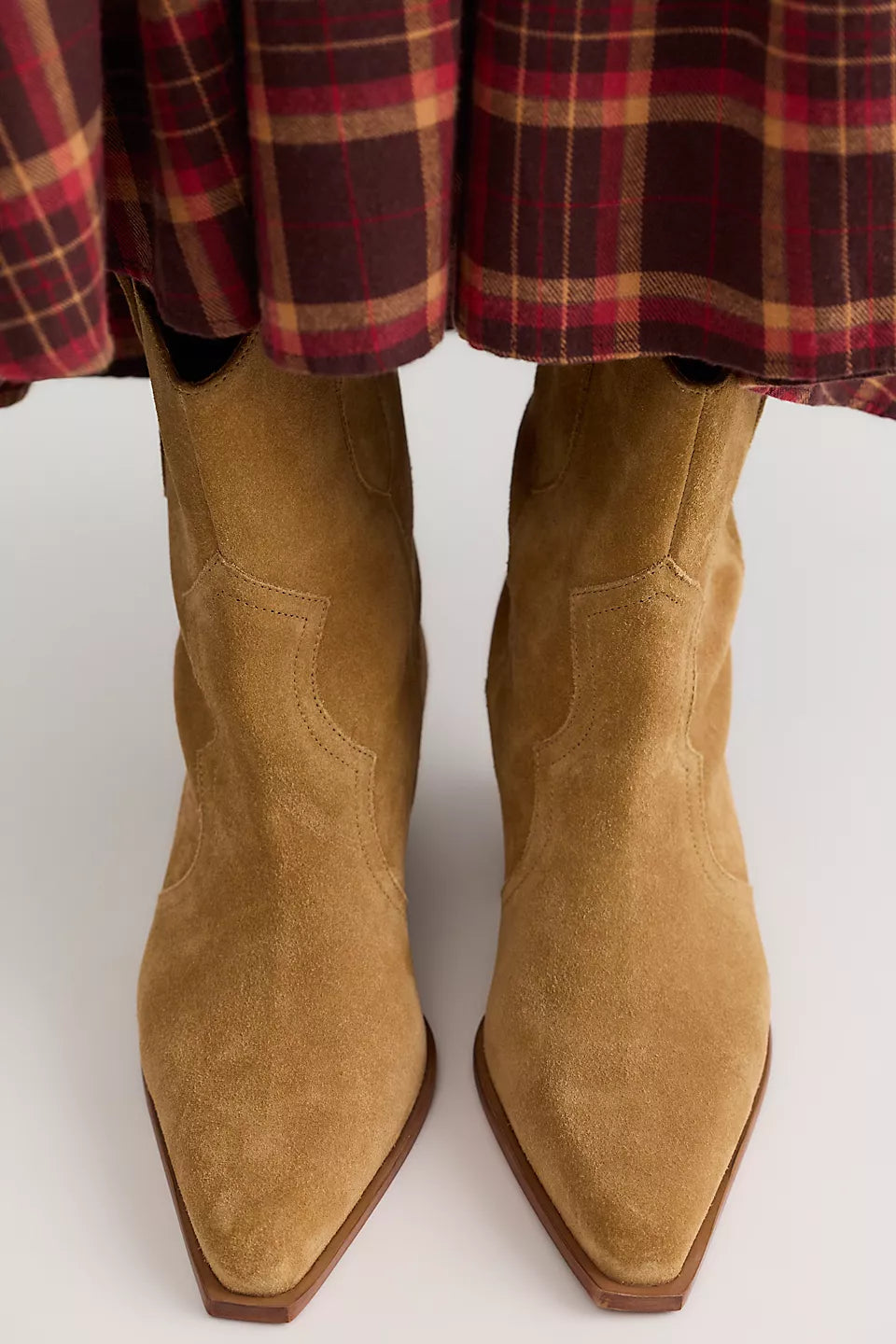 *PRE ORDER* FREE PEOPLE CAT NAP COWBOY BOOT - CAMEL SUEDE