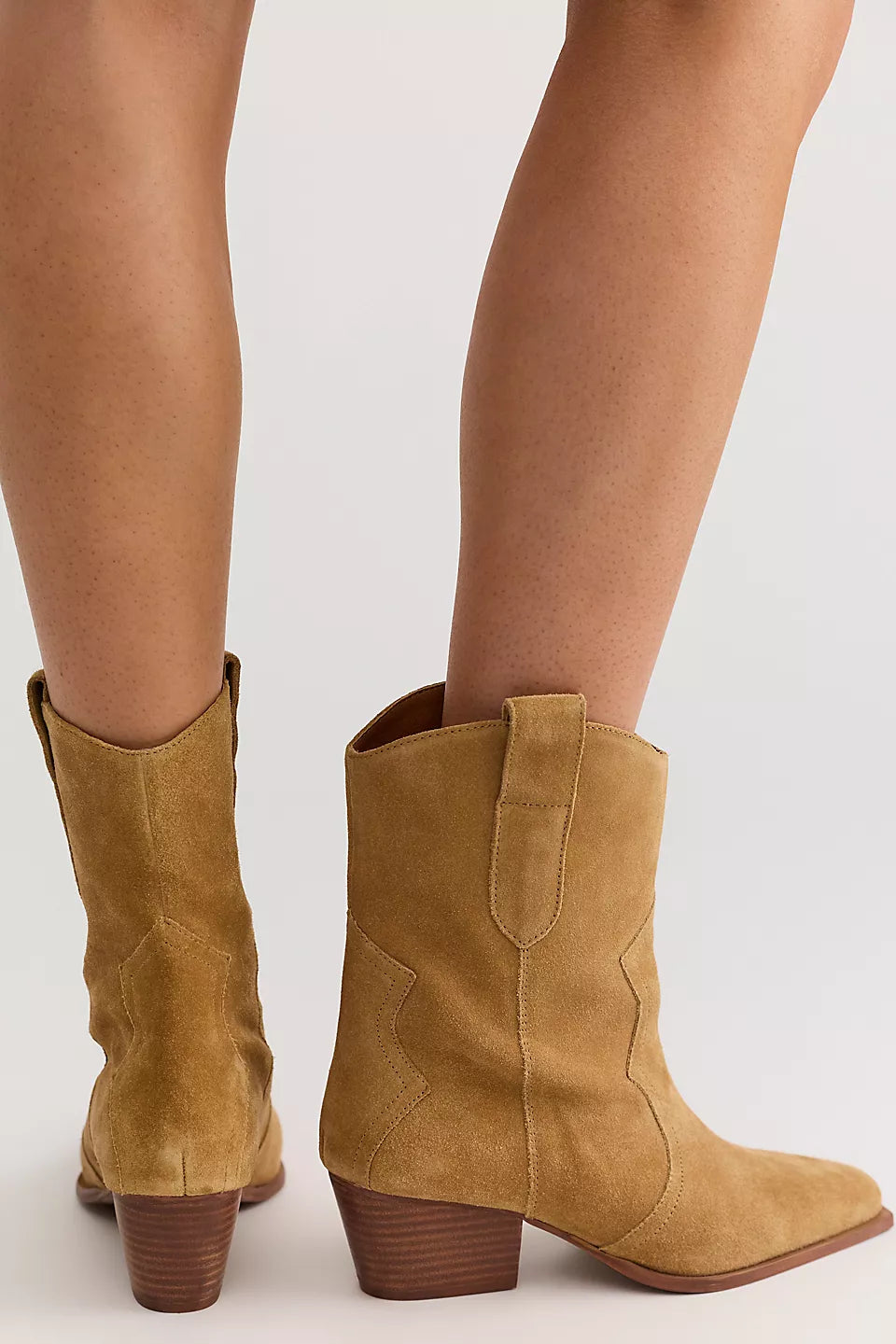 *PRE ORDER* FREE PEOPLE CAT NAP COWBOY BOOT - CAMEL SUEDE