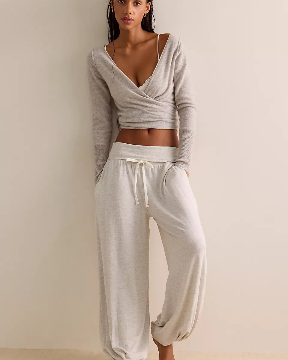 FREE PEOPLE DREAM STATE JOGGERS - HEATHER GREY