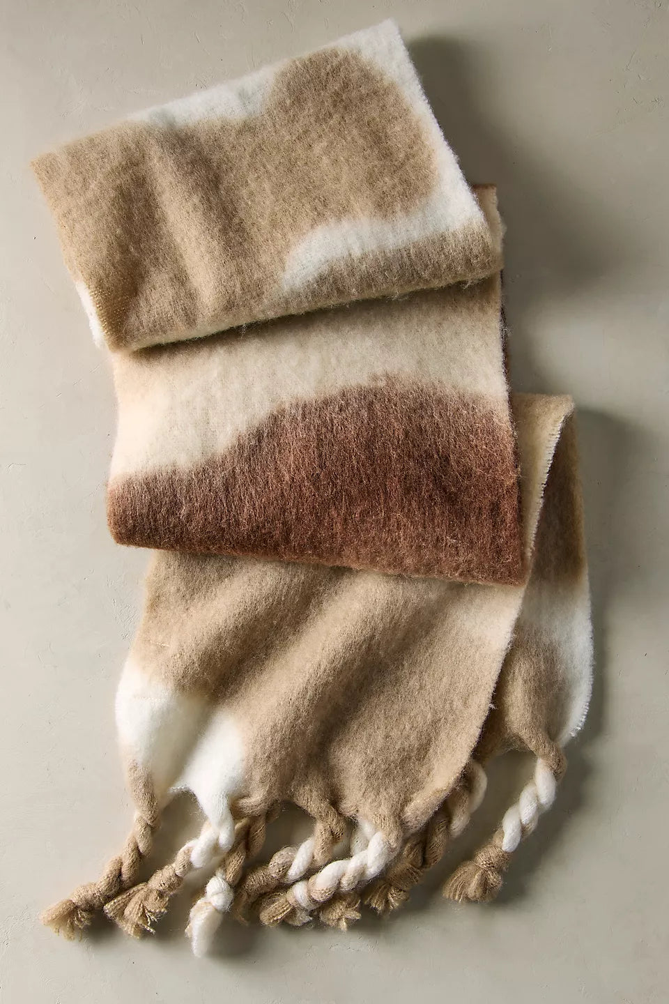 FREE PEOPLE WINTER DAYS BLANKET SCARF - OAT COMBO