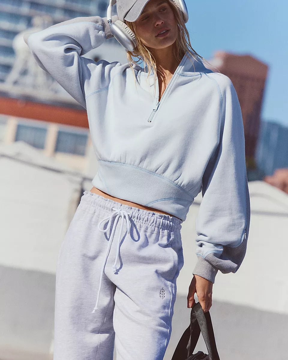 FREE PEOPLE OUT OF THE PARK PULLOVER - ARCTIC SNOW COMBO