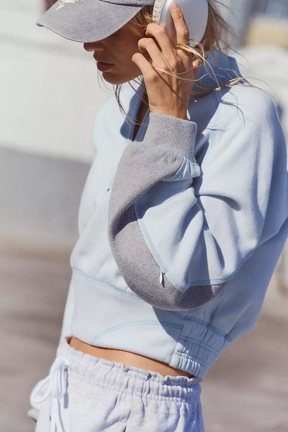 FREE PEOPLE OUT OF THE PARK PULLOVER - ARCTIC SNOW COMBO