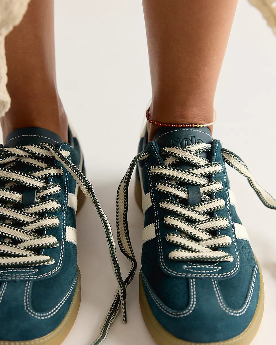 GOLA VIPER 78 TRAINER SNEAKER - DARK TEAL. OFF WHITE.
