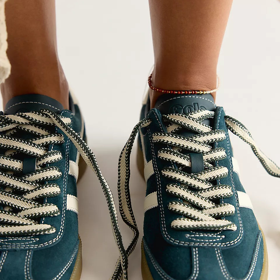 GOLA VIPER 78 TRAINER SNEAKER - DARK TEAL. OFF WHITE.