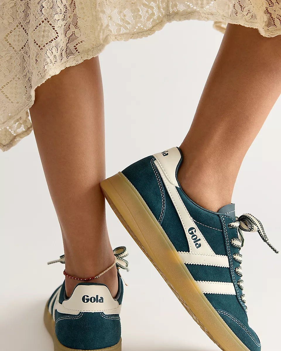 GOLA VIPER 78 TRAINER SNEAKER - DARK TEAL. OFF WHITE.