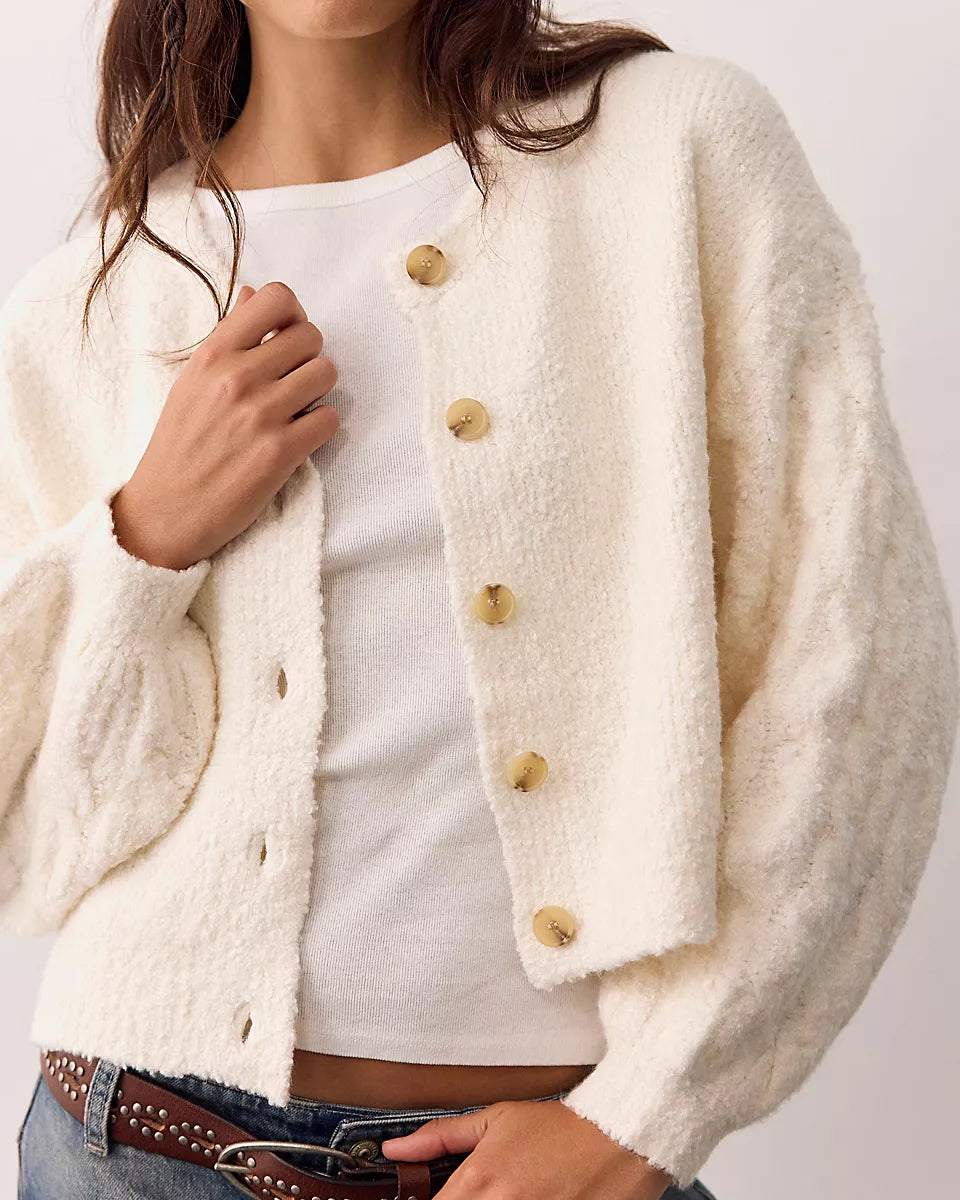 FREE PEOPLE THISTLE CARDI - SUGAR SWIZZLE