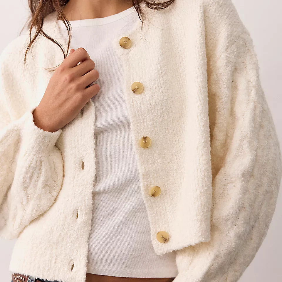 FREE PEOPLE THISTLE CARDI - SUGAR SWIZZLE