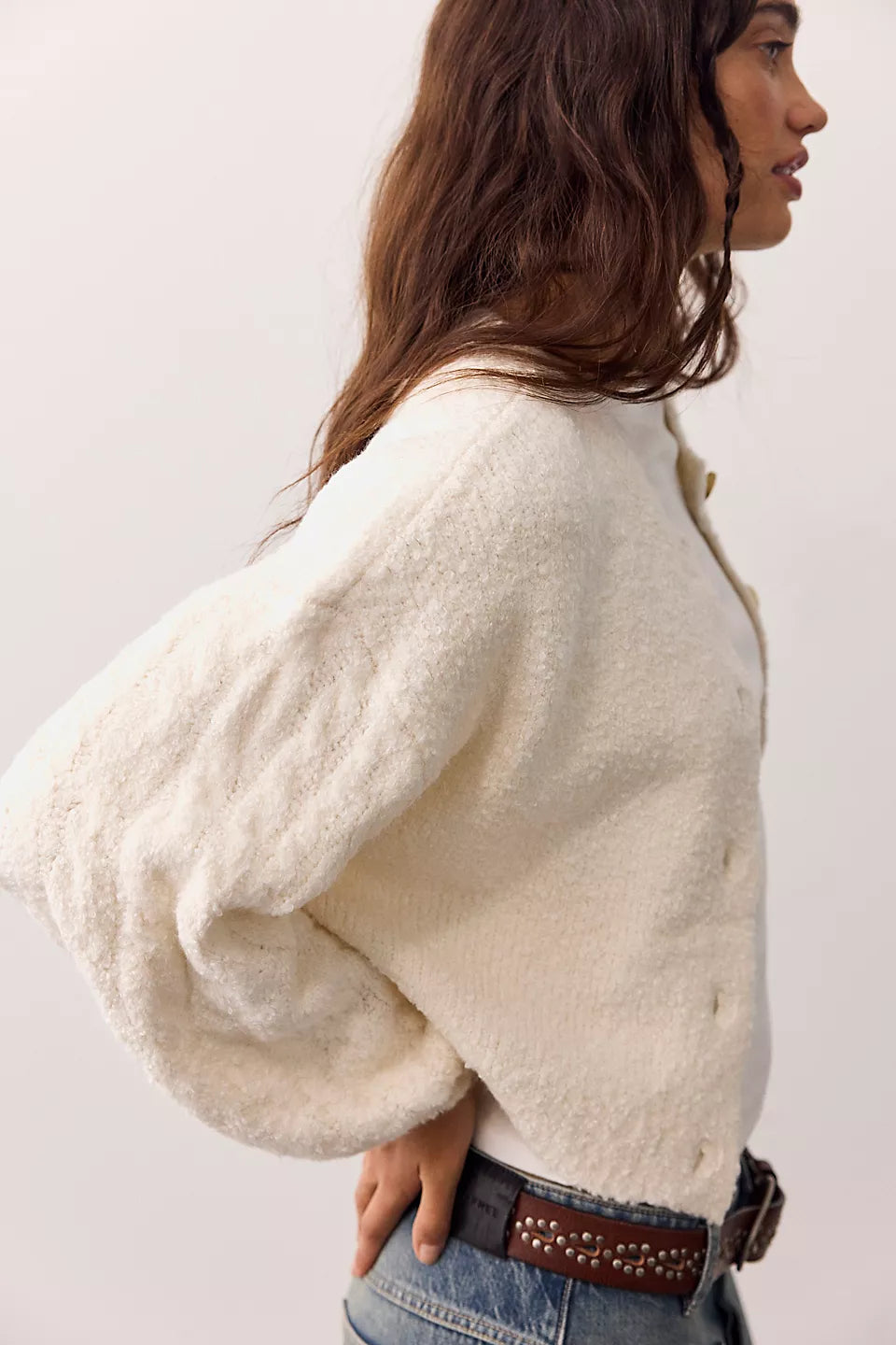 FREE PEOPLE THISTLE CARDI - SUGAR SWIZZLE