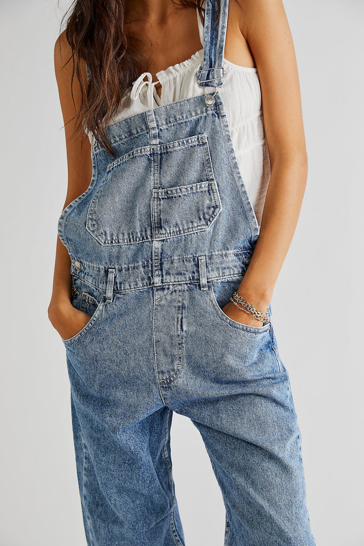 Buy Mid Blue Denim Mom Dungarees (3-16yrs) from Next USA