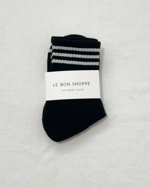 LE BON SHOPPE GIRLFRIEND SOCKS - BLACK