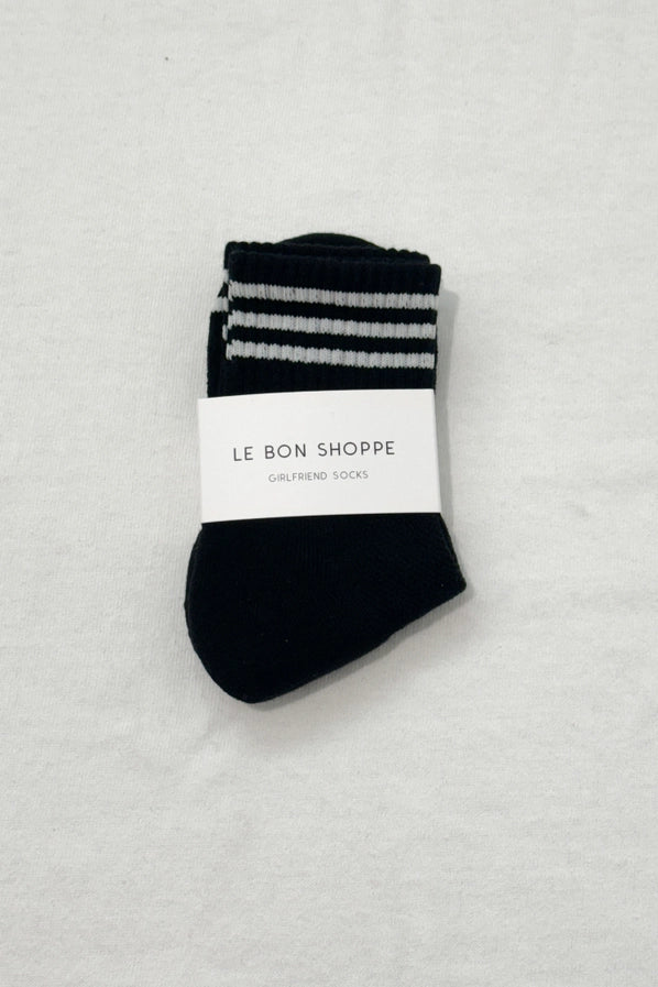 LE BON SHOPPE GIRLFRIEND SOCKS - BLACK