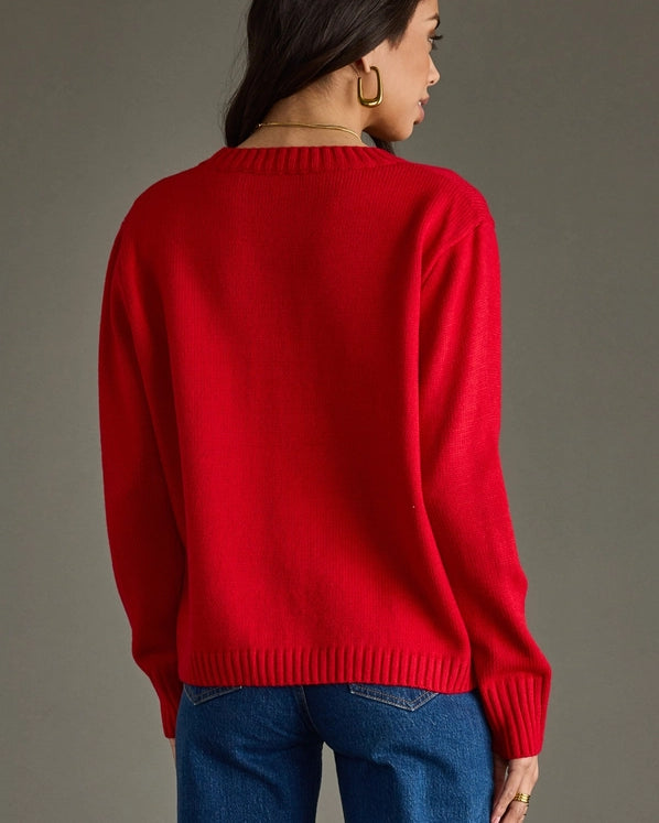 APRES KNIT SWEATER - RED